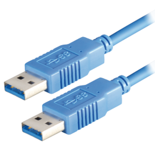 USB 3.1 Kabel 5 Gbps | USB A Stecker - USB A Stecker, 3m, blau, USB 3.1 Gen 1, USB-Verbindungskabel