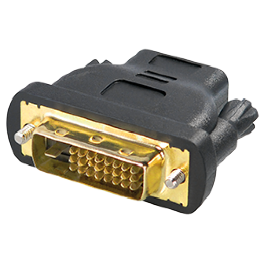 C197B DVI / HDMI-Adapter HDMI-Kupplung 19pol. auf DVI-Stecker 24+1pol., sch