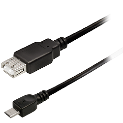 C258B Verbindungskabel OTG USB-Kabel, USB Typ A Buchse auf USB Typ Micro