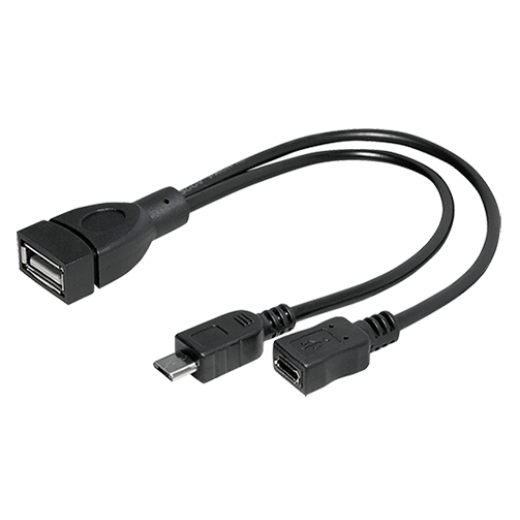 C258C Verbindungskabel Micro USB B Stecker und Micro USB B Buchse auf USB