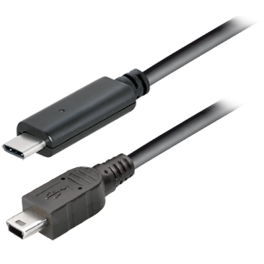 C516-1 Verbindungskabel USB Typ C Stecker - USB 2.0 Typ Mini B Stecker, 1,