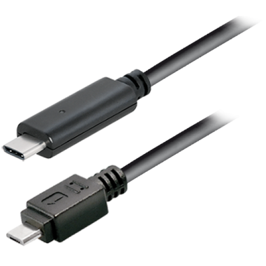 C517-1 Verbindungskabel USB Typ C Stecker - USB 2.0 Typ Micro B Stecker, 1