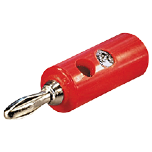 SB1R Bananenstecker schraubbar, rot