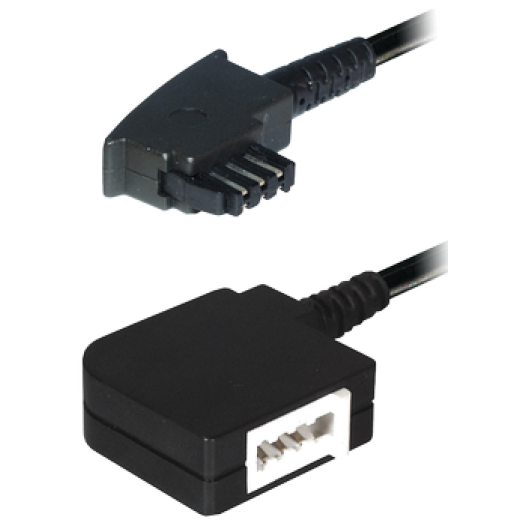 TF4-6I Verbindungskabel TAE F-Stecker - TAE F-Kupplung, 6,0 m