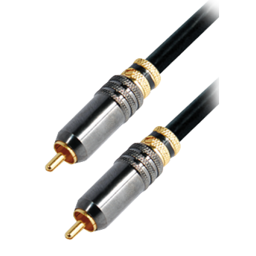 A1-0.75HDG Verbindungskabel Cinchstecker – Cinchstecker, 0,75 m