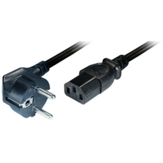 N5-2.5W Anschlusskabel Winkel-Schutzkontakt-Stecker - Kaltgeräte-Kupplung