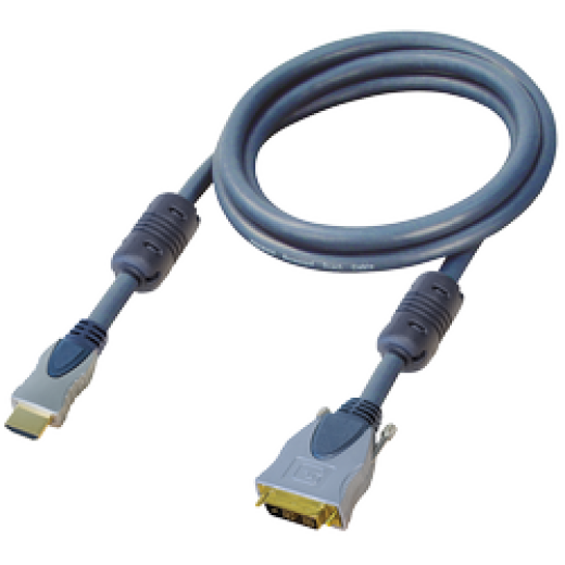 BBC197-2 HDMI-Adapter-Kabel HDMI-Stecker 19 pol.- DVI-Stecker 18 + 1 pol. 2,0