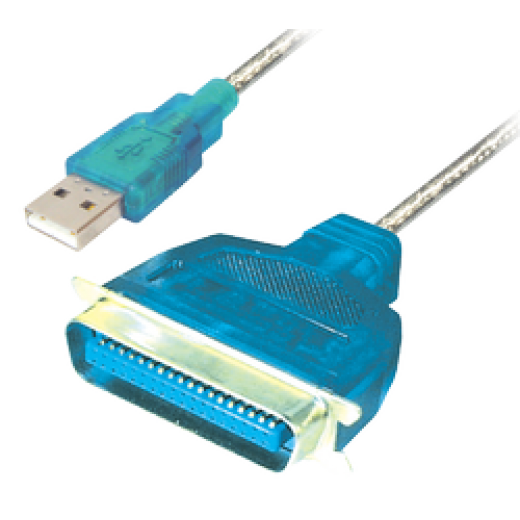 C147 Kabelkonverter USB Typ A Stecker auf Centronics-Stecker 36pol.