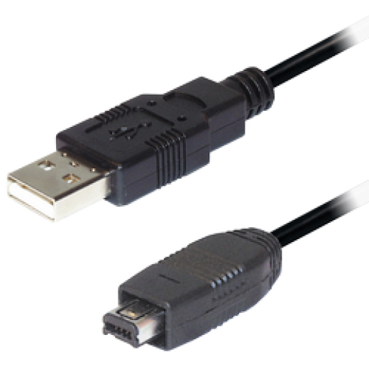 C158-1M Verbindungskabel USB Typ A Stecker - 4 pol. Mini USB Stecker, 1,0 m