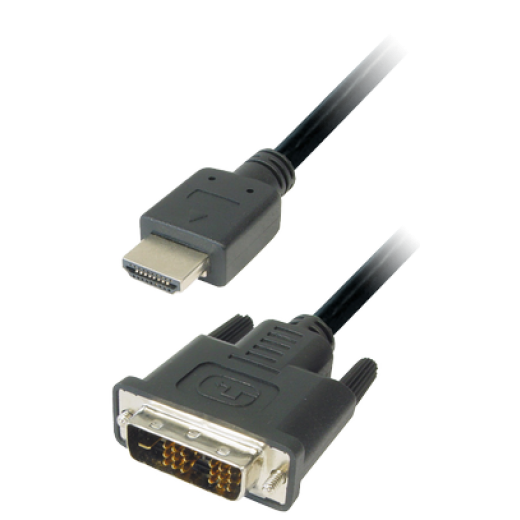 C197-1 Monitor-Kabel DVI / HDMI HDMI-Stecker 19pol. auf DVI-Stecker 18+1pol.