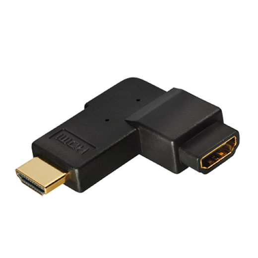 C201C HDMI Adapter HDMI-Stecker auf HDMI-Kupplung  Winkeladapter,  go