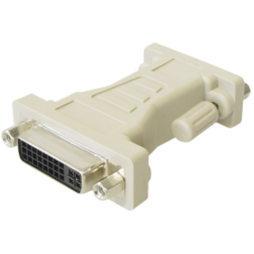 C211K Adapter DVI-Kupplung 24 + 5 pol. -  Sub D-Stecker 15 pol.
