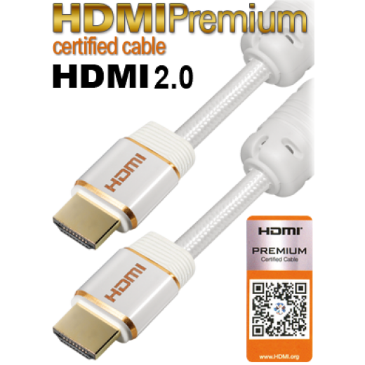 C216-1 HDMI Premium zertifiziertes Kabel geeignet für Datenraten bis 18 Gbit/s, 60Hz, HDMI