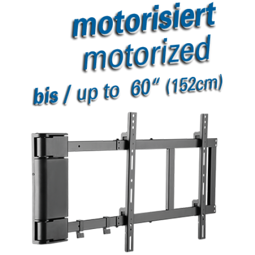 HP29 motorisierter Wandhalter für LCD TV für Bildschirme  32 - 60  (81 - 152 cm),  Belastun
