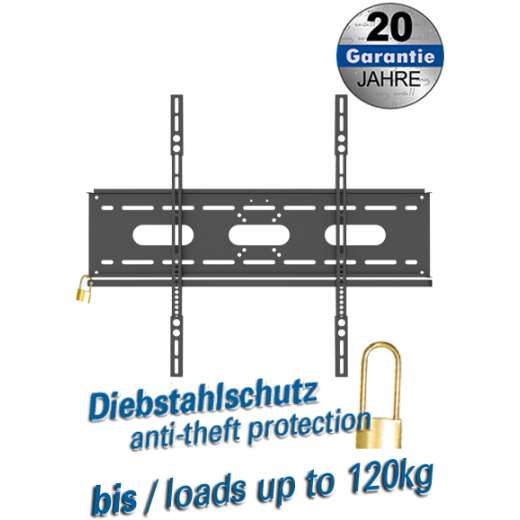 HP6-4S Wandhalter für LCD TV für Bildschirme 42  - 100   (107- 254 cm) Belastun