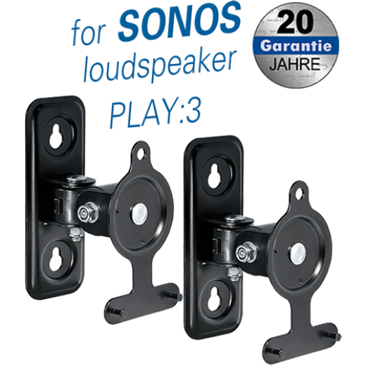 HS13 Wandhalter für SONOS Lautsprecher für SONOS Lautsprecher PLAY: 3,  Belastung 2,6 kg