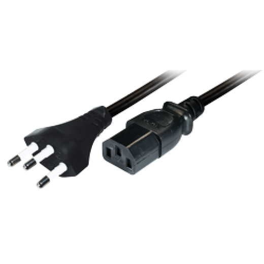 N11 Anschlusskabel SEV-Stecker - Kaltgeräte-Kupplung IEC 320 C13 1,8