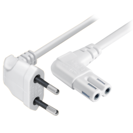 N8-5W Anschlusskabel Winkel-Eurostecker - Winkel Doppelnutkupplung  5,0