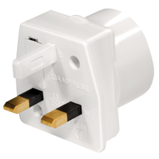 NC4 Reiseadapter für Großbritannien, Afrika, Indien, Hongkong, Ceyl
