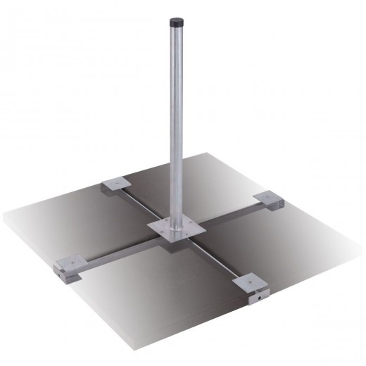 DUR-line Herkules 4-Platten Balkonständer feuerverzinkt für Antennen bis 90cm