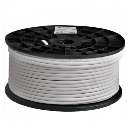 DUR-line DUR 110-100 Koaxialkabel | 100m-Rolle SAT-Digitalkabel, 7mm, 4-fach geschirmt, 1,02 CU, 110dB