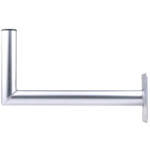 DUR-line WHA 45 Winkel-Wandhalter Aluminium | 45cm Wandabstand, 48mm Rohrdurchmesser, Sat Schüssel Halterung