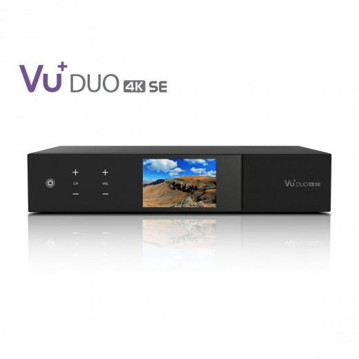 VU+ Duo 4K SE Linux DVB-T2 Receiver Dual Tuner | 1x DVB-T2 Dual Tuner, PVR-ready, UHD 2160p
