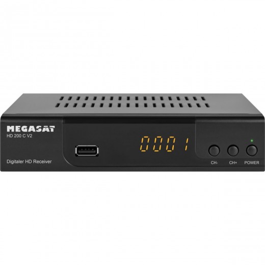 Megasat HD 200 C V2 DVB-C HD Kabelreceiver | HDMI-Anschluss, SCART, S/PDIF, USB