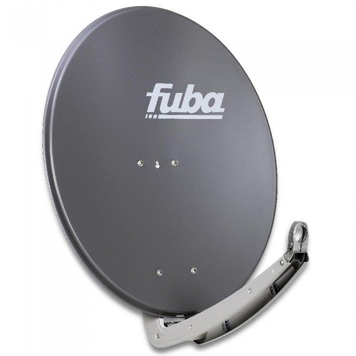 FUBA DAL 800 A Satellitenantenne Alu Anthrazit LNB Quad 8x F-Stecker