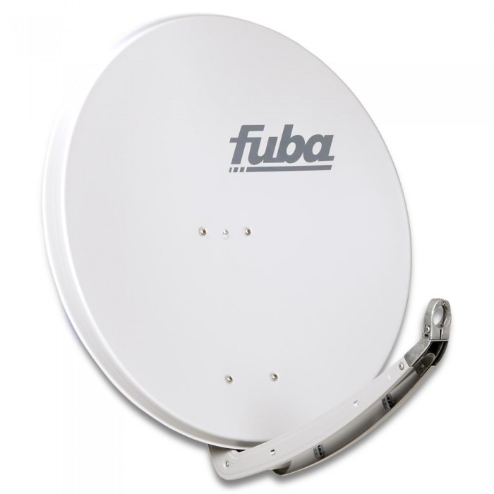 Fuba DAA 850 G - 85cm Alu Satellitenschüssel hellgrau | Sat-Schüssel mit stabilem Doppeltragarm ...