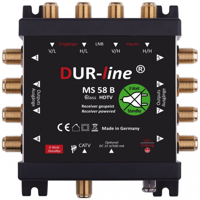DUR-line MS blue eco Multischalter 1 SATellit  ohne Netzteil Stromsparend 