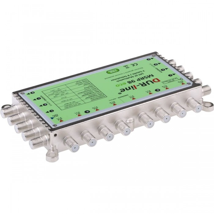Sat Anlage 16 Teilnehmer | Komplettset - Fuba DAA 780 W Satellitenschüssel 80cm Alu weiß DUR