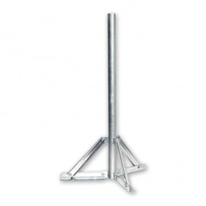 SSF 080 Sat Antennen Standfuß mit 75 cm Rohrlänge, 42 mm Durchmesser, Stahl feuerverzinkt | Halterung für Sat Schüssel