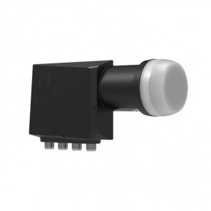 Inverto Black Ultra Quattro LNB 0,2 dB | IDLT-QTL412-ULTRA-OPN, 40mm, für Multischalter (HDTV, Ultra HD 4K/8K)