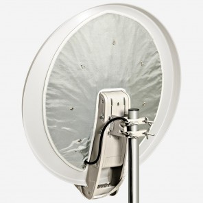 Fuba DAH 850 W 85cm Aluminium Sat-Schüssel weiß, inkl. vormontierter Antennenheizung