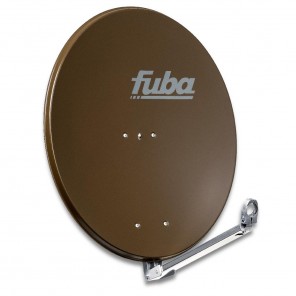 Fuba DAL 800 B Alu Sat-Antenne braun 74x84 cm | Aluminium Sat-Spiegel, klappbarer Feedarm, montagefreundlich