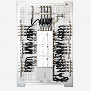 Fuba FMP 524 SL Multischalter-Paneel | Multischalter/Multiswitch 24 Teilnehmer, ein Satellit, komplett vormontiert im Montageschrank mit Erdung/Potentialausgleich/Überspannungsschutz, EN/VDE-konform, erweiterbar