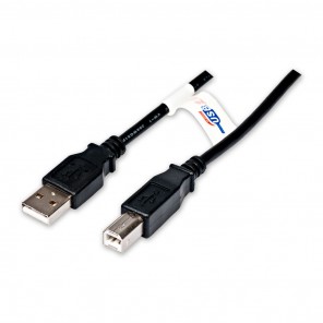 Fuba - FUB 200 USB-A St. - USB-B St.,USB 2.0,2,00m,schwarz