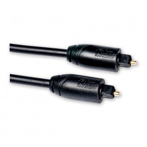 Fuba FTO 100 Optisches Digital-Audiokabel 1m schwarz | Toslink Kabel, Toslink-Stecker auf Toslink-Stecker, vergoldete Kontakte