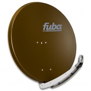 Fuba DAA 850 B - 85cm Alu Satellitenschüssel braun | Sat-Schüssel mit stabilem Doppeltragarm, Reflektor Aluminium, LNB-Halter aus Alu Druckguss