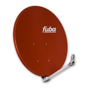 Fuba DAA 110 R Premium Aluminium Satellitenschüssel ziegelrot 110cm x 99cm