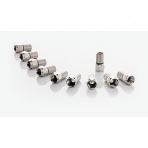 Fuba OVZ 030/10 10er Pack 6,8mm HQ F-Stecker | für 6,8 bis 7,0 mm Koaxialkabel