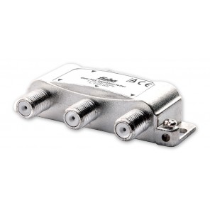 Fuba OHV 301 Sat-Verteiler 3-fach | Sat & BK Verteiler, DC-Durchlass, Unicable-tauglich [geeignet für Satellitenanlagen (DVB-S/DVB-S2), BK-Anlagen (DVB-C) und terrestrischen Empfang (UKW, DAB+, DVB-T)