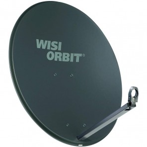 WISI OA 38H Sat-Schüssel 80cm Aluminium basaltgrau Orbit Line | Offset Sat Antenne
