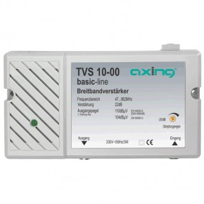 Axing TVS 10-00 Breitband-Verstärker | 22 dB Verstärkungsleistung