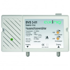 Axing BVS 3-01 BK-Verstärker | 30 dB, rückkanaltauglich, regelbar