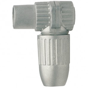 Axing CKK 4-00 Koax-Winkelstecker Metall Klasse A, abgewinkelte Ausführung, steckbar