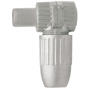 Axing CKS 4-00 Koax-Winkelstecker Metall Klasse A, abgewinkelte Ausführung, steckbar