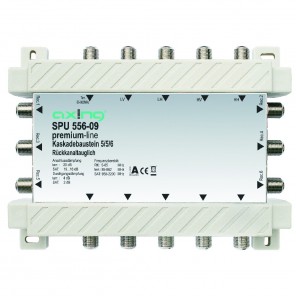 Axing SPU 556-09 premium-line Kaskadenbaustein 6 Teilnehmer passiv | 5 in 6, kaskadierbar, HDTV-, 4K-, 3D-tauglich