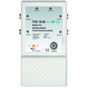 Axing TVS 16-00 6-fach Verteilverstärker | 6x10dB Verstärkungsleistung
